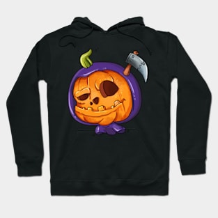 pumpkin dressed up as cartoon Hoodie